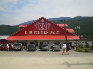 Always time for an ice cream pitstop. D. Dutchmen in Sicamous B.C.